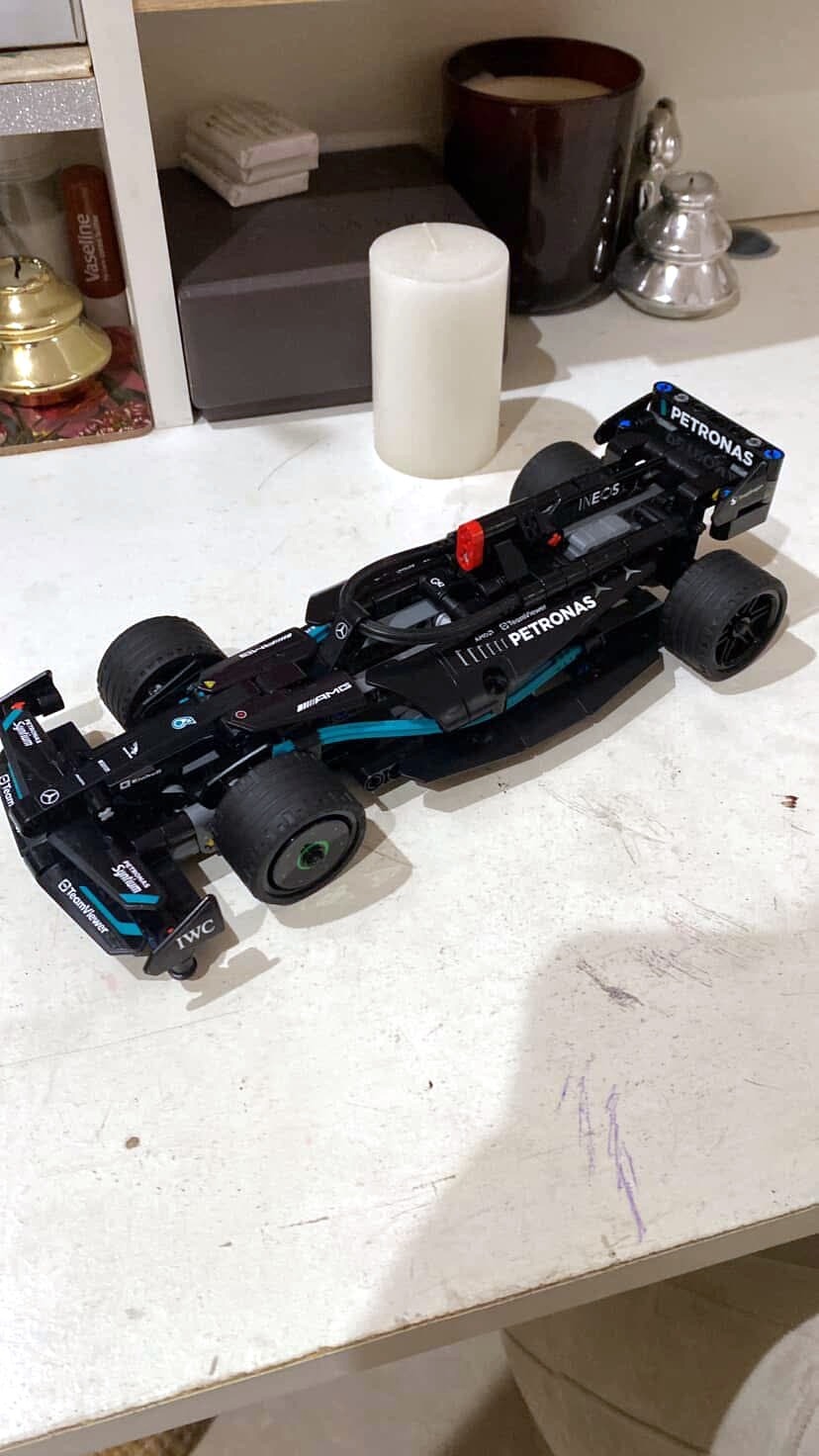 Lego F1 car she built
